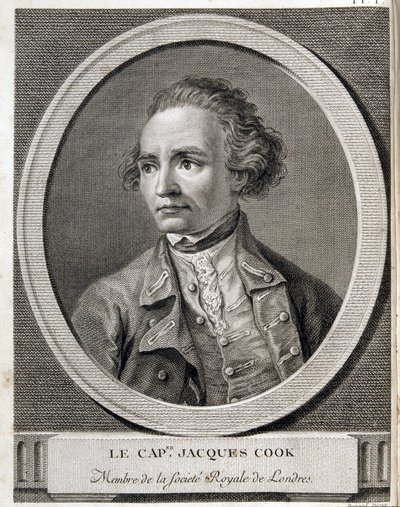 James Cook kapitány, a Londoni Királyi Társaság tagja alkotó: (after) French School