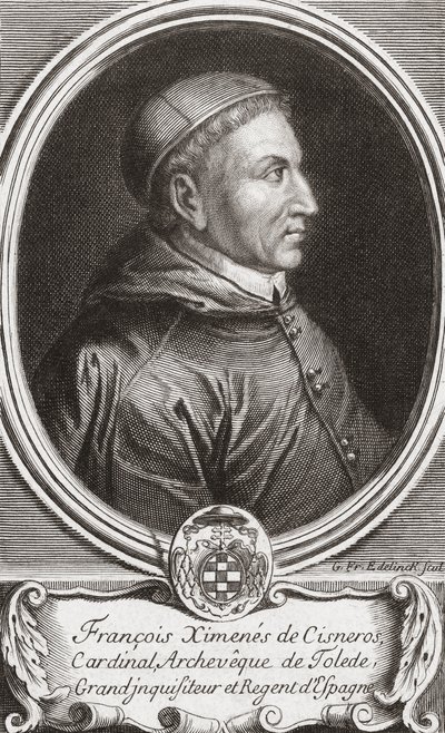 Francisco Jiménez de Cisneros. portré alkotó: (after) French School