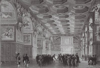 A Fontainebleau-i kastély (metszet) alkotó: (after) French School
