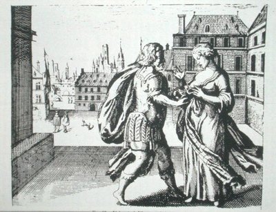 Hermetikus beszélgetés, Basil Valentine „Azoth”-ból (1659), a 19. század végén megjelent mágiatörténetben (litho) illusztrálva alkotó: (after) German School