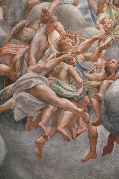 Hangszeren játszó szögek, , 3660852 részlet alkotó: (c.1489 1534) Correggio