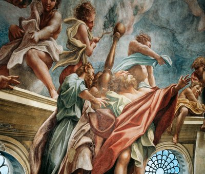 Apostol, részlet a Szűz mennybemeneteléből alkotó: (c.1489 1534) Correggio