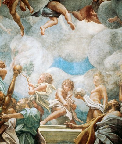 Efebész és az apostol, részlet a Szűz mennybemeneteléből alkotó: (c.1489 1534) Correggio