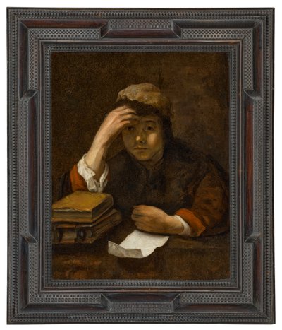 Egy fiú olvas (olaj, vászon) alkotó: (studio of) Rembrandt Harmensz. van Rijn