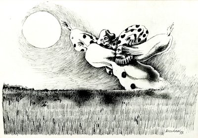 G. C. Riccardi, Cím nélkül, 1973, Tinte auf Papier, 50x70, Olaszország. alkotó: Gian Carlo Riccardi