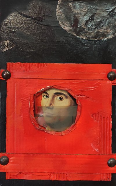 G. C. Riccardi, Breve corsa, 1986, Gemischte Technik, 60x80, Olaszország. alkotó: Gian Carlo Riccardi
