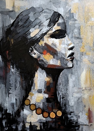 Nő "Shadow of Wisdom " Akvarell stílusban alkotó: Lea Bommeli