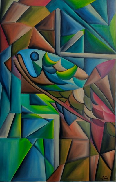 Repülő propelleres hal alkotó: GilhausArt