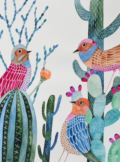 éhes madarak alkotó: Marys Watercolors