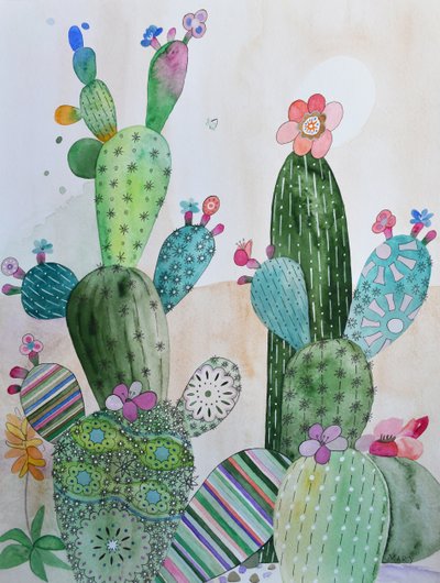 Kaktuszok alkotó: Marys Watercolors