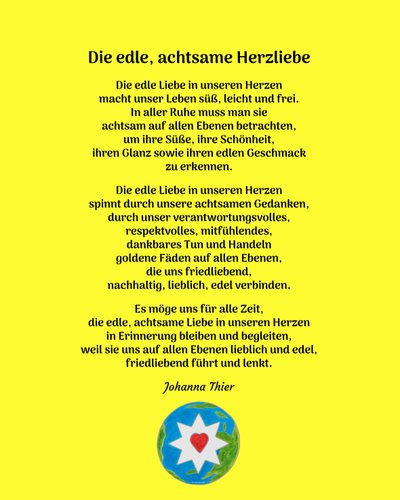 A szív nemes, figyelmes szeretete - 2. változat alkotó: Johanna Thier