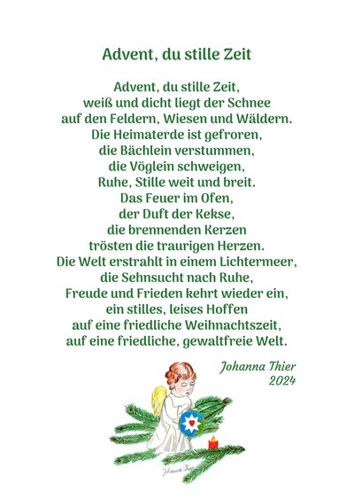 Advent, te csendes idő alkotó: Johanna Thier