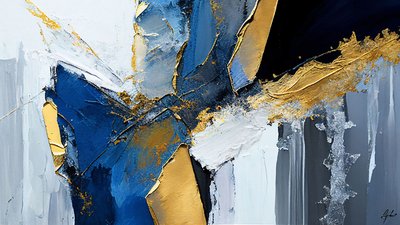 Texturált festmény vastag ecsetvonások rétegek, nyomtatható digitális művészet alkotó: F. Abderrahim