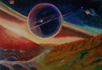 Szivárvány a sötétben. alkotó: Andy Schweigard