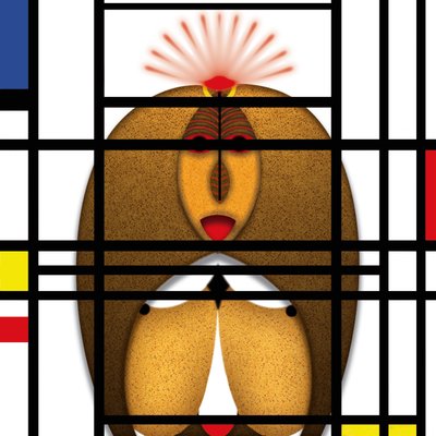 Lockdown (XVIII) - (aus der Serie Animal Rationale) alkotó: Alexander Eibach