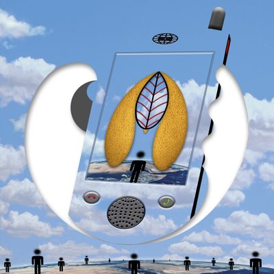 "...seit ein Gespräch wir sind..." (aus der Serie Skyphone) alkotó: Alexander Eibach