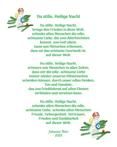 Csendes, szent éjszaka alkotó: Johanna Thier