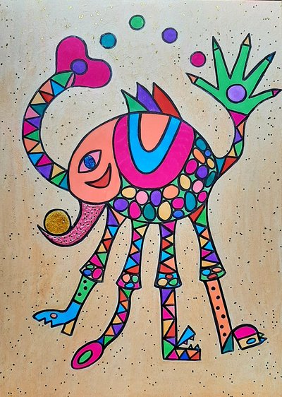 Zsiráfdisznó alkotó: Steffi_Seiler_Art