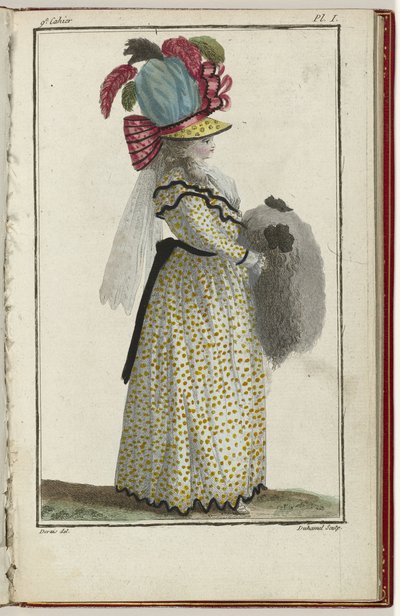 Cabinet des Modes vagy Les Modes Nouvelles, 1786. március 15., pl. én alkotó: A.B. Duhamel