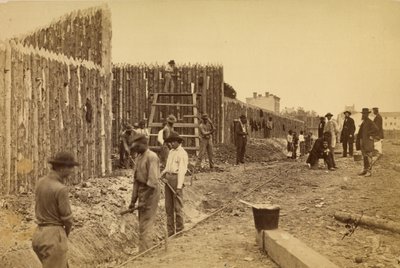 [Haupt tábornok által a kormány tulajdonának védelmére épített védmű, Orange  Alexandria R.R., Alexandria, Virigina] alkotó: A.J. Russell