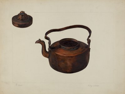 Réz vízforraló alkotó: A.R. Tolman