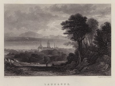 Lausanne (színes litó) alkotó: A.V. Copley (after) Fielding