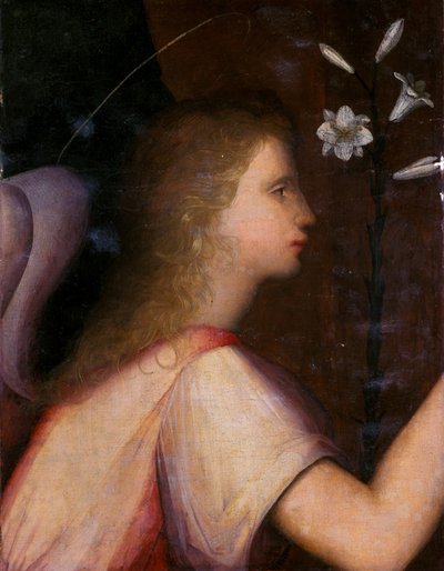Gábriel arkangyal (tempera fán) alkotó: A. 1485 c.1525 Piccinelli