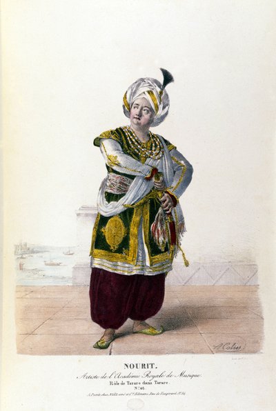 Adolphe Nourit Antonio Salieri (1750-1825) Tarare című operájában. alkotó: A. Colin