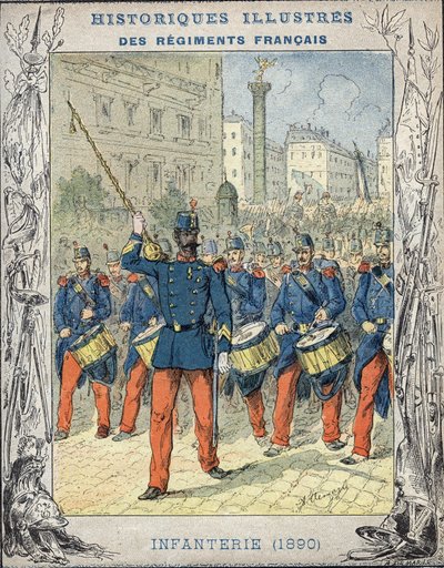 francia gyalogság alkotó: A. Demarle
