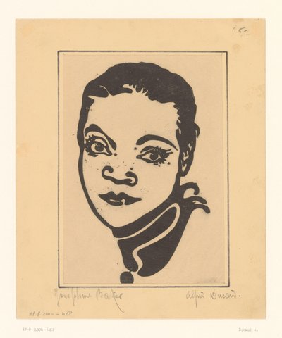 Josephine Baker portréja alkotó: A. Ducand