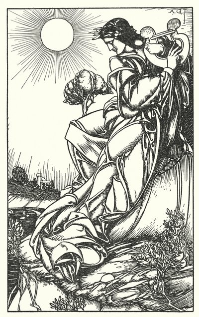 Illusztráció Tennyson In memoriam című művéhez (metszet) alkotó: A. Garth Jones