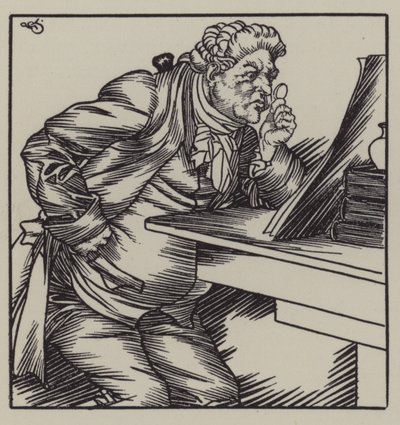 Illusztráció Charles Lamb Elia esszéihez (litho) alkotó: A. Garth Jones