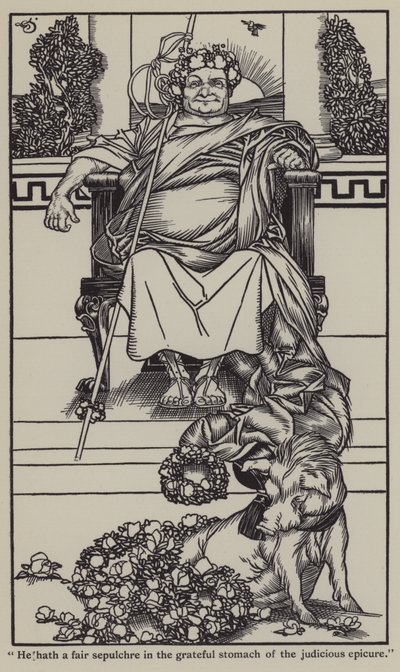 Illusztráció Charles Lamb Elia esszéihez (litho) alkotó: A. Garth Jones