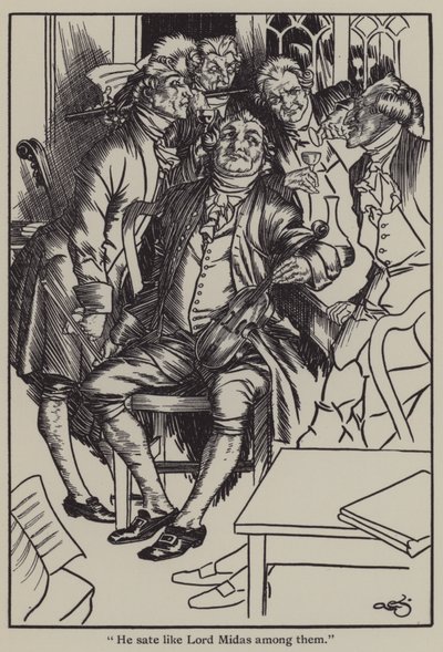 Illusztráció Charles Lamb Elia esszéihez (litho) alkotó: A. Garth Jones