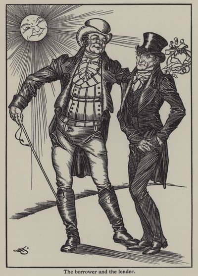 Illusztráció Charles Lamb Elia esszéihez (litho) alkotó: A. Garth Jones