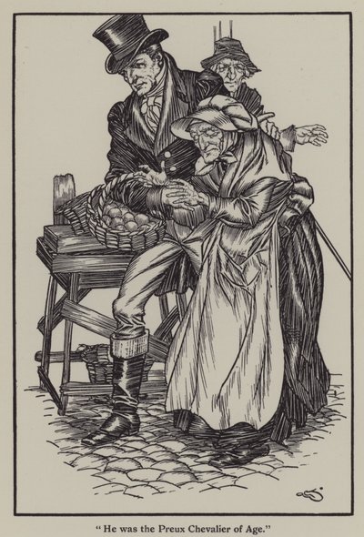 Illusztráció Charles Lamb Elia esszéihez (litho) alkotó: A. Garth Jones