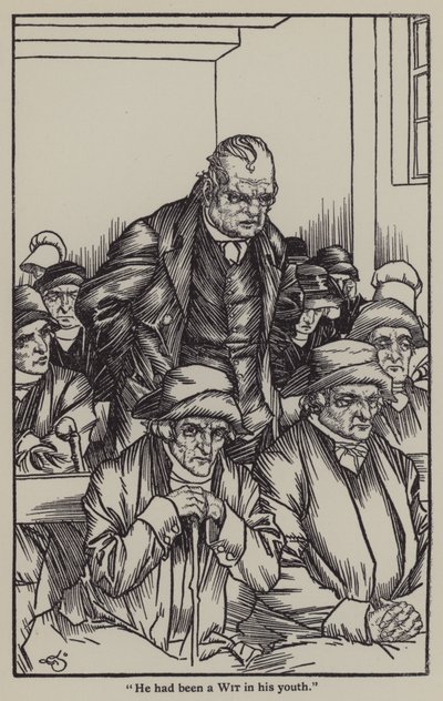 Illusztráció Charles Lamb Elia esszéihez (litho) alkotó: A. Garth Jones