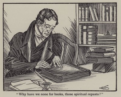 Illusztráció Charles Lamb Elia esszéihez (litho) alkotó: A. Garth Jones