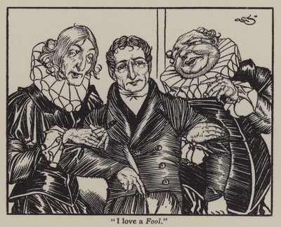 Illusztráció Charles Lamb Elia esszéihez (litho) alkotó: A. Garth Jones