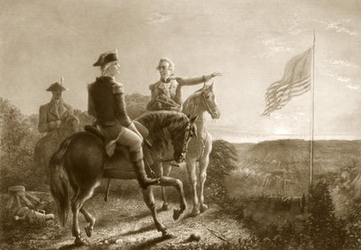 A béke hajnala, Yorktown megadásának reggele, kocsma. 1881 alkotó: A. Gilchrist Campbell