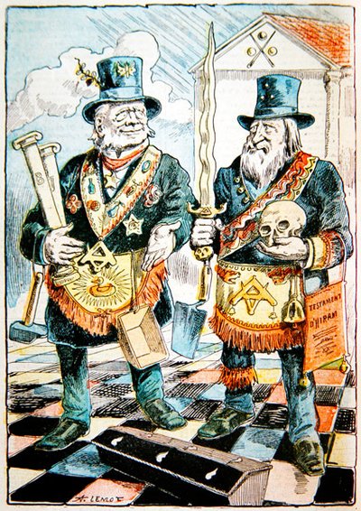„A két jós”, c. 1899 (színes litó) alkotó: A Lemot