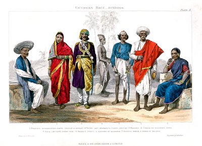Kaukázusi faj, hinduk, 1800-1900. alkotó: A. Portier
