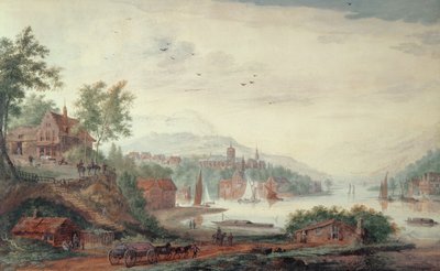 Kilátás a Rajnára alkotó: A. Rademaker