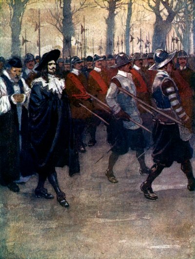 Károly király utoljára 1649-ben, 1905-ben sétált London utcáin. alkotó: A. S. Forrest