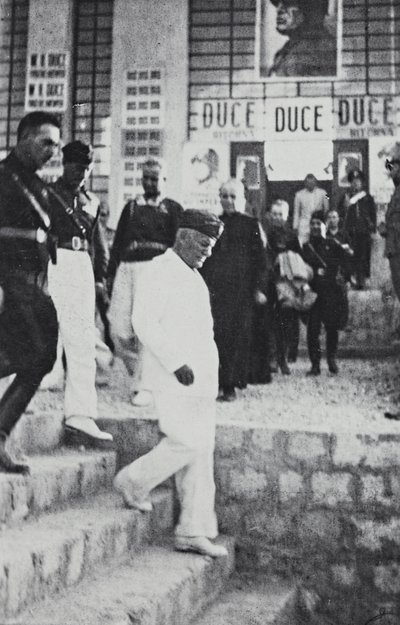 "Duce" album: Benito Mussolini hivatalos szicíliai látogatása során (f/w fotó) alkotó: A. Scarlata