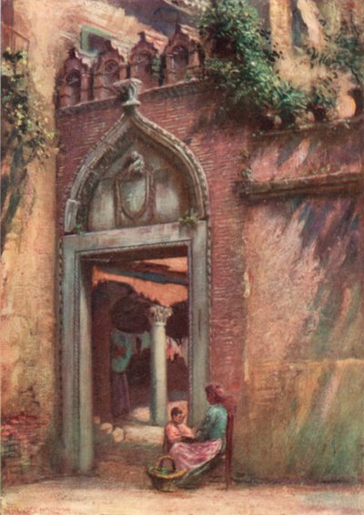A Ca" Amadi Cortile bejárata alkotó: A. Trevor Haddon