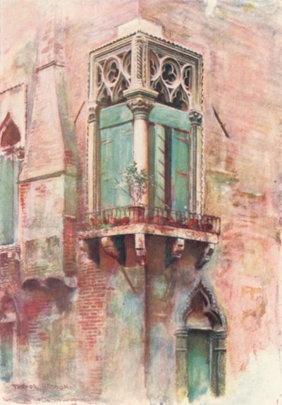 Palazzo Priuli szögletes ablak alkotó: A. Trevor Haddon