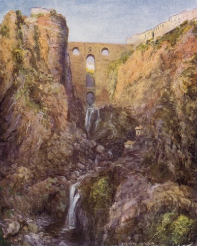 Ronda, A Tajo (színes litó) alkotó: A. Trevor Haddon