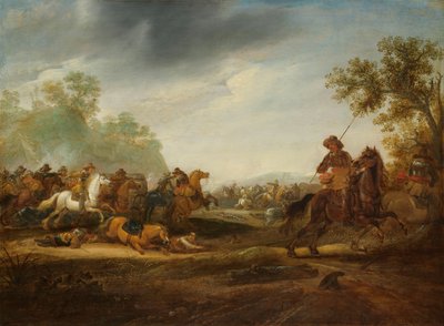 Lovassági összecsapás alkotó: A. van Hoef (attributed to)