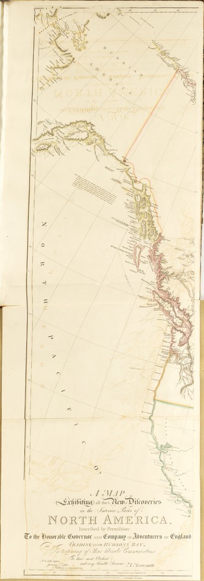 A Map Exhibiting All the New Discoveries in the Interior Parts of North America alkotó: Aaron Arrowsmith